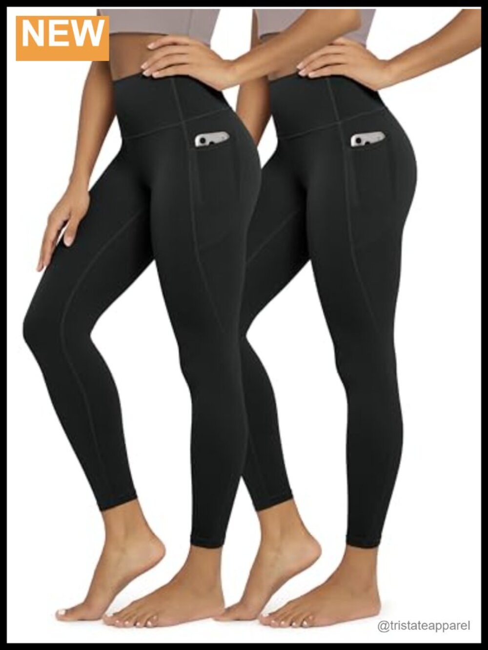 Buttery Soft High Waist Yoga Leggings with Pockets 25" Inseam